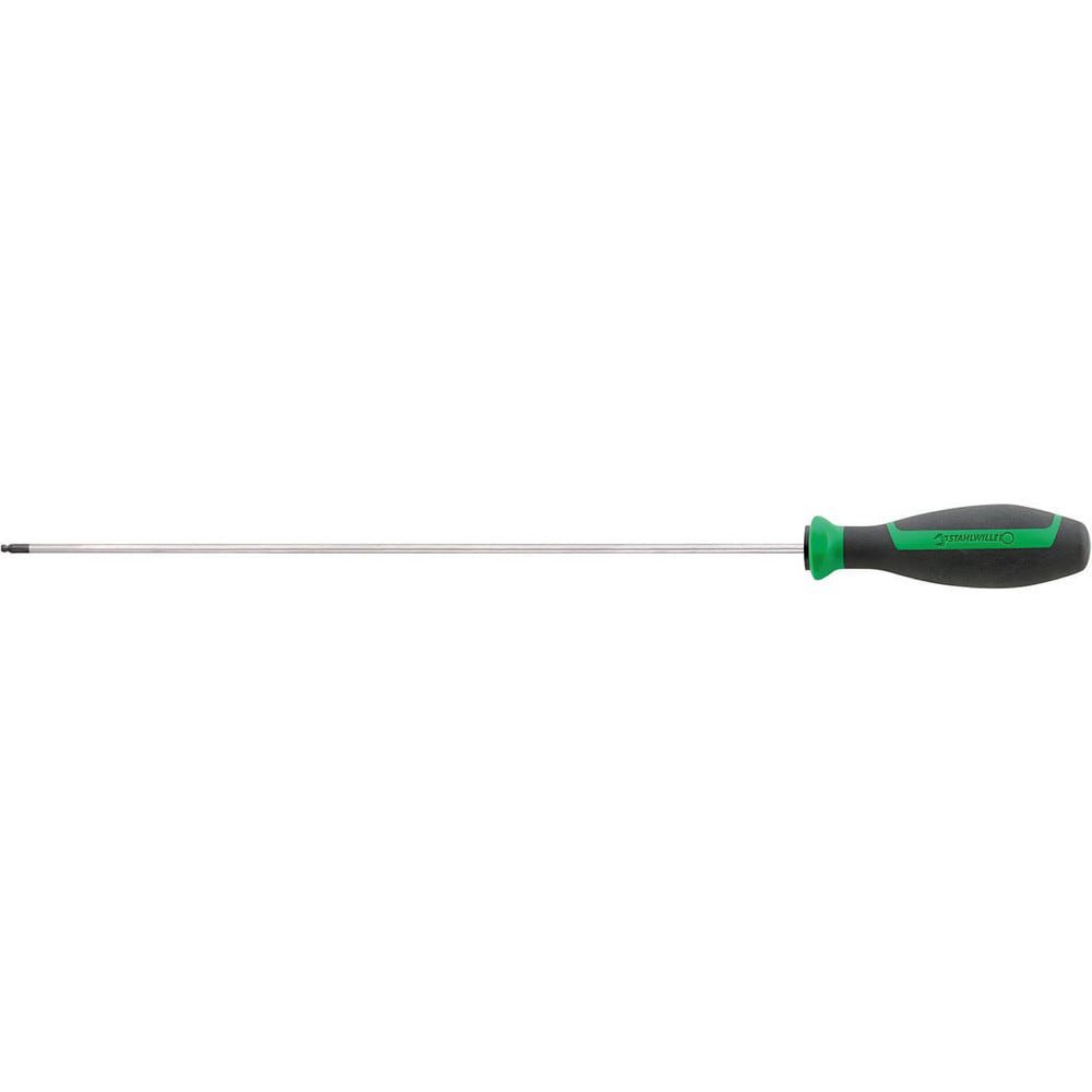 Hex Drivers; Ball End: Yes ; Hex Size: 3.0000 ; Overall Length: 15.13 ; Blade Length: 12 ; Handle Color: Green; Black