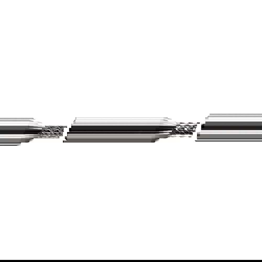 Square End Mill: 0.112'' Dia, 0.336'' LOC, 1/8'' Shank Dia, 1-1/2'' OAL, 4 Flutes, Solid Carbide