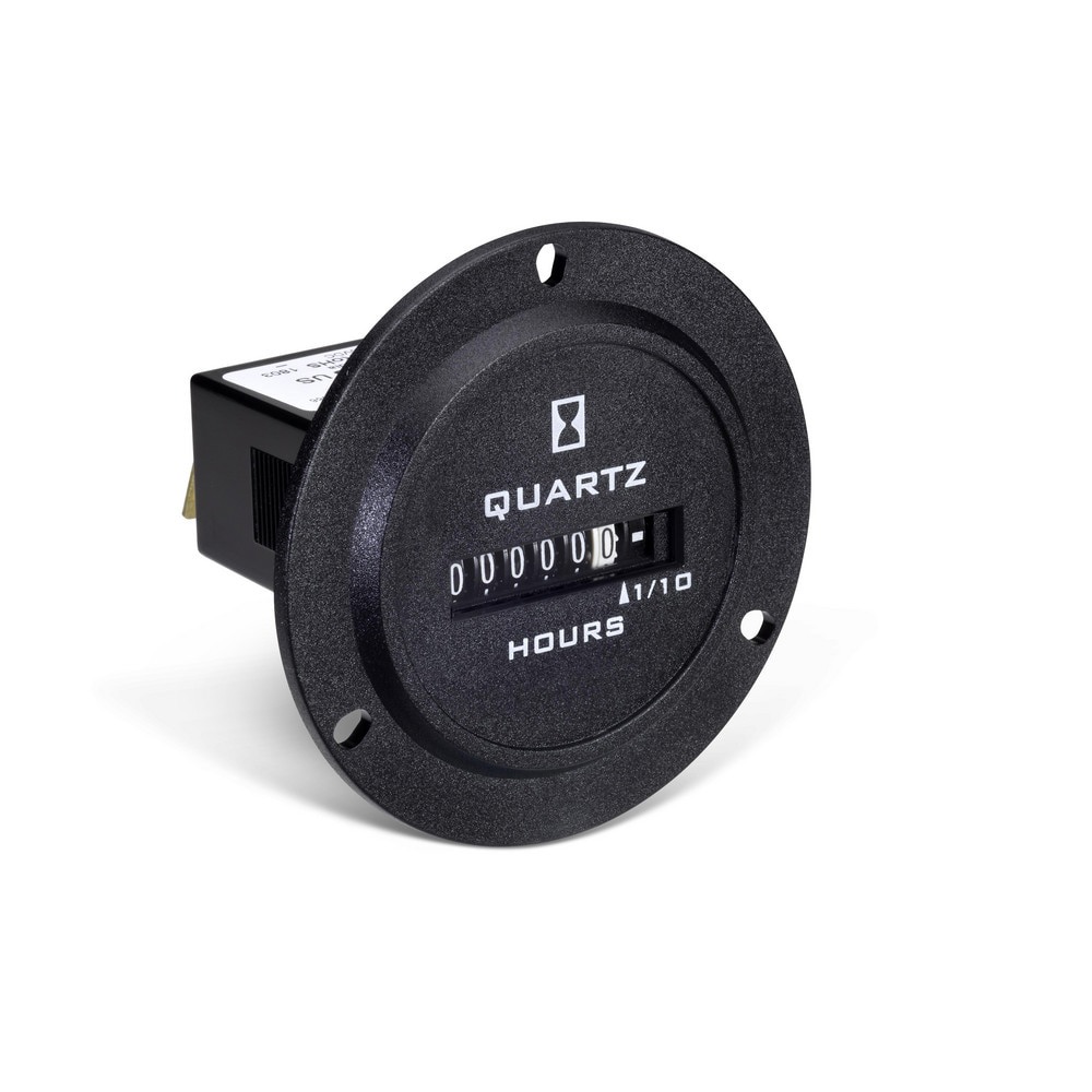 Counters & Totalizers; Counter Type: Hour Meter ; Display Type: Mechanical ; Mount Type: Front Panel; Three-Hole ; Reset Type: Without Reset ; Maximum Count: 999999 ; Scaler: No