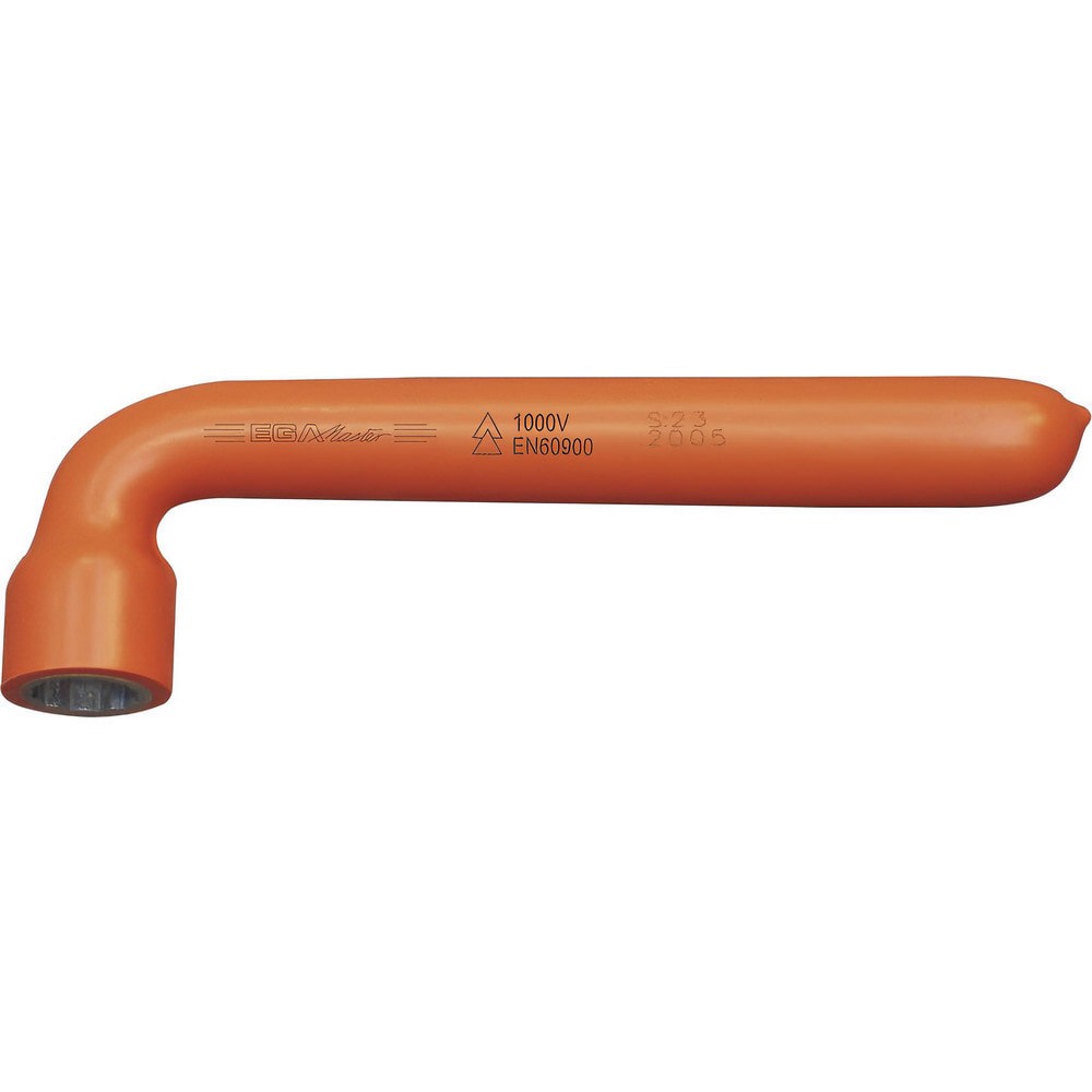 Socket Wrenches; Tool Type: Angled Open Socket Wrench ; System Of Measurement: Metric ; Overall Length (mm): 155.0000 ; Number Of Points: 0 ; Head Thickness (mm): 13.00 ; Finish Coating: PVC; Orange