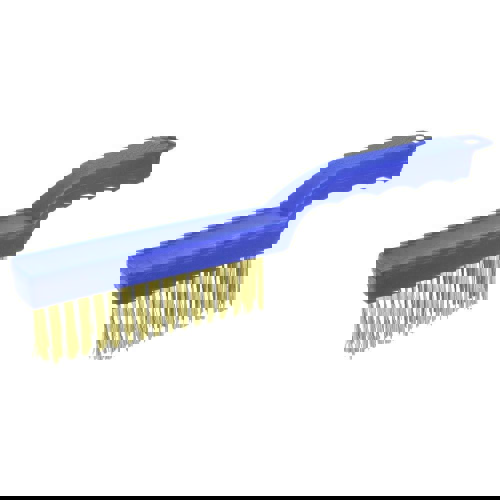 Scratch Brush: 4 Row, 16 Column, Brass