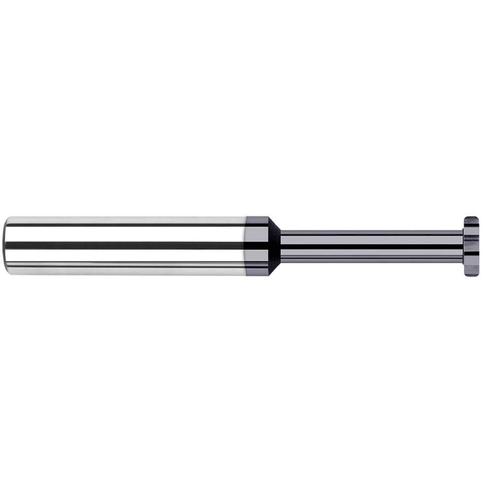 Woodruff/Keyseat Cutters; Connection Type: Shank ; Cutter Material: Solid Carbide ; Cutter Diameter (Inch): 1/8 ; Cutter Diameter (Decimal Inch): 0.1250 ; Tooth Configuration: Straight ; Cutting Width (mm): 0.800
