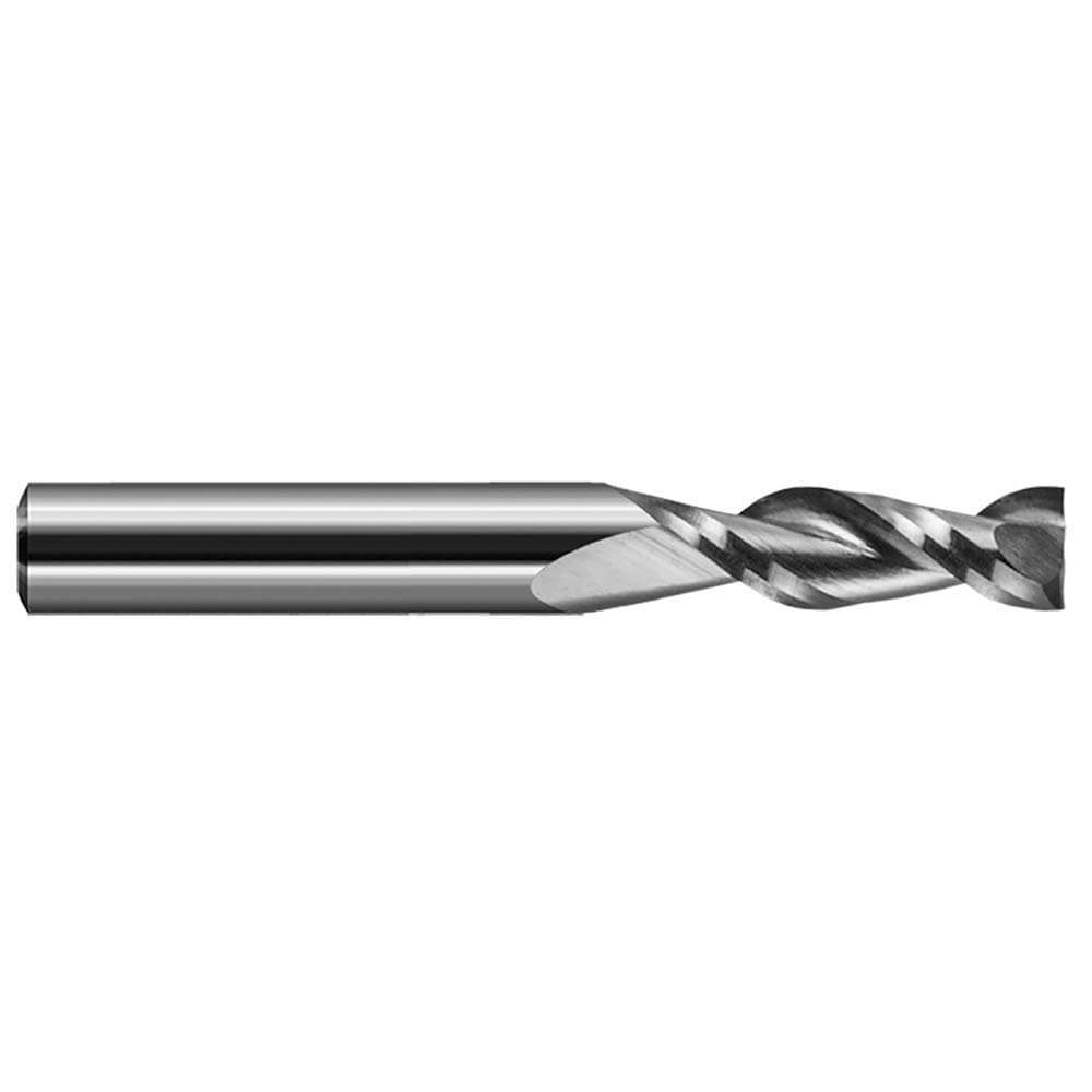 Square End Mills; Length of Cut (Decimal Inch): 0.5000 ; Length of Cut (Inch): 1/2 ; Length of Cut (mm): 12.70 ; Shank Diameter (Inch): 1/8 ; Shank Diameter (Decimal Inch): 0.1250 ; Overall Length (Decimal Inch): 2.0000