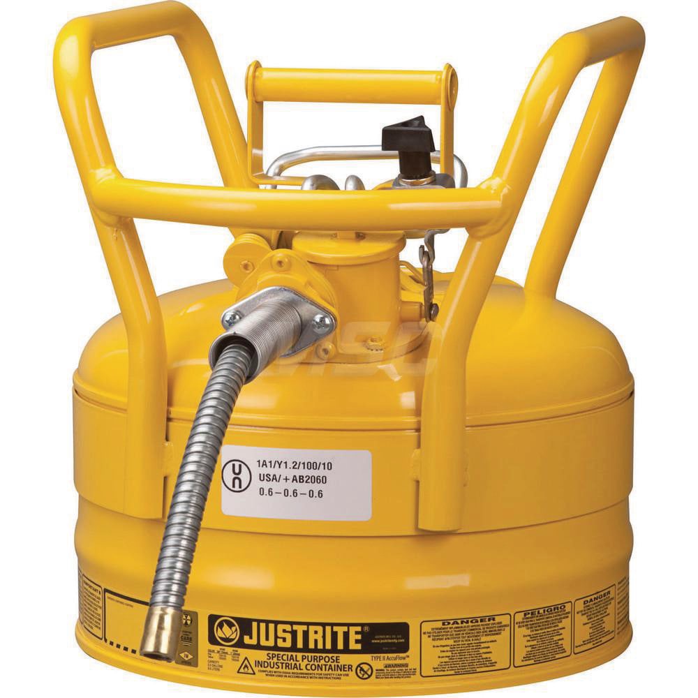 Safety Can: 2.5 gal, Steel