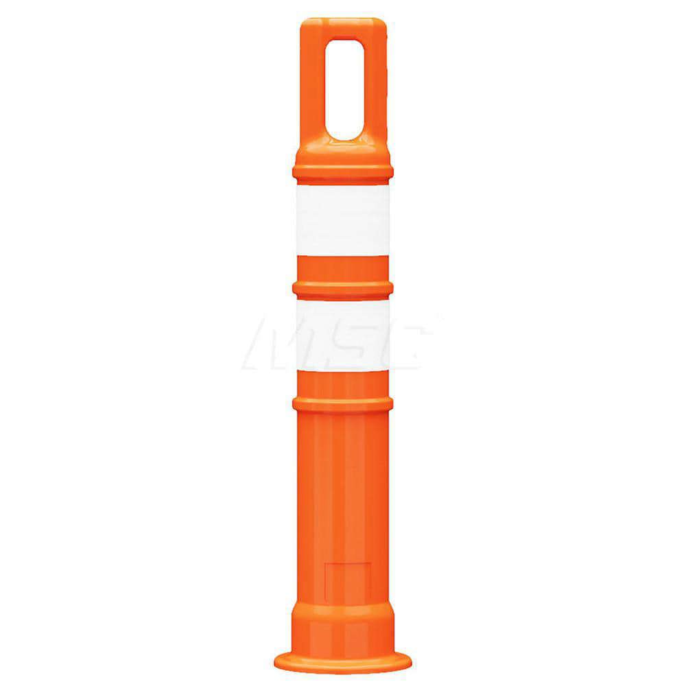 Traffic Barrels, Delineators & Posts; Reflective: Yes ; Base Needed: Yes ; Compliance: MASH Compliant; MUTCD Standards ; Collar Two Width (Inch): 3 ; Collar One Width (Inch): 3