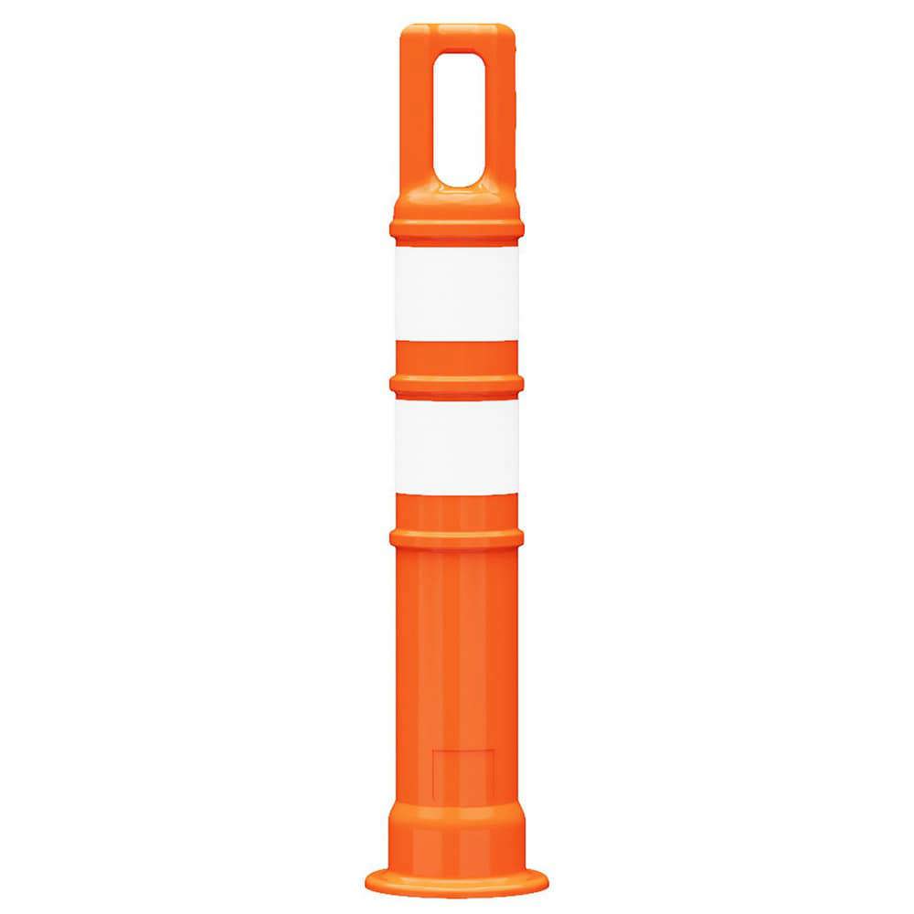 Traffic Barrels, Delineators & Posts; Reflective: Yes ; Base Needed: Yes ; Compliance: MASH Compliant; MUTCD Standards ; Collar Two Width (Inch): 3 ; Collar One Width (Inch): 3