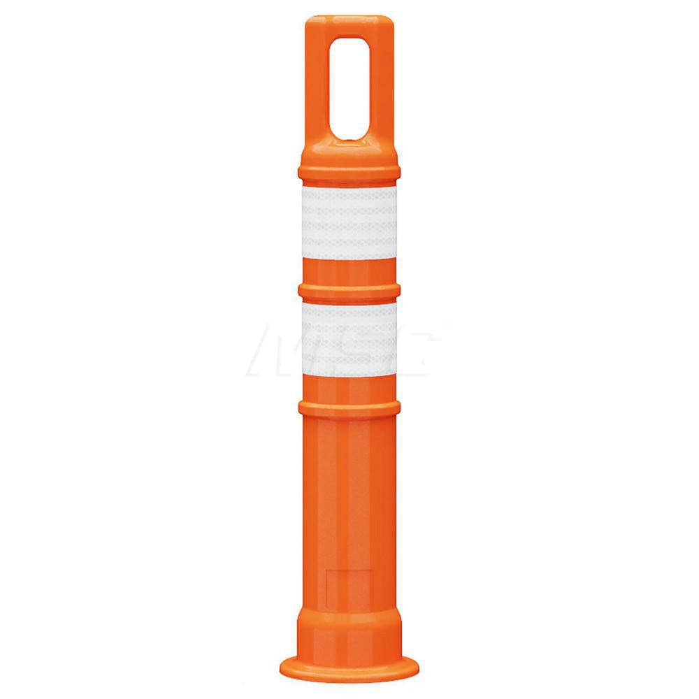 Traffic Barrels, Delineators & Posts; Reflective: Yes ; Base Needed: Yes ; Compliance: MASH Compliant; MUTCD Standards ; Collar Two Width (Inch): 3 ; Collar One Width (Inch): 3
