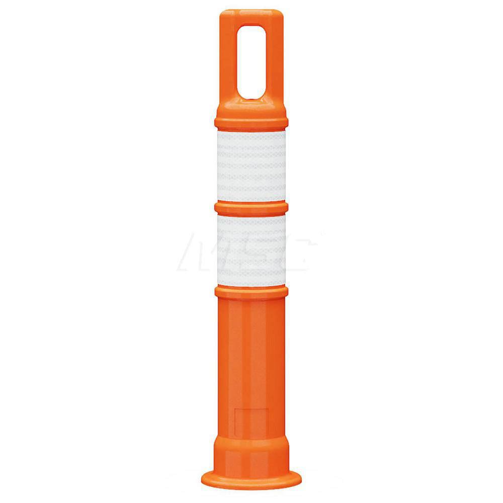 Traffic Barrels, Delineators & Posts; Reflective: Yes ; Base Needed: Yes ; Compliance: MASH Compliant; MUTCD Standards ; Collar Two Width (Inch): 4 ; Collar One Width (Inch): 4