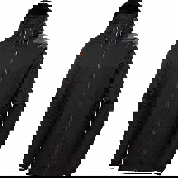 Rain Jacket: Size Medium, Black, Polyester