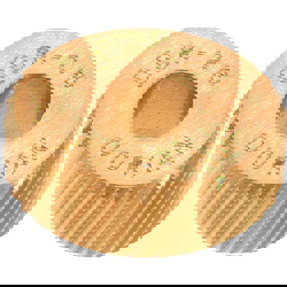 Beveled Face Knurl Wheel: 1/2