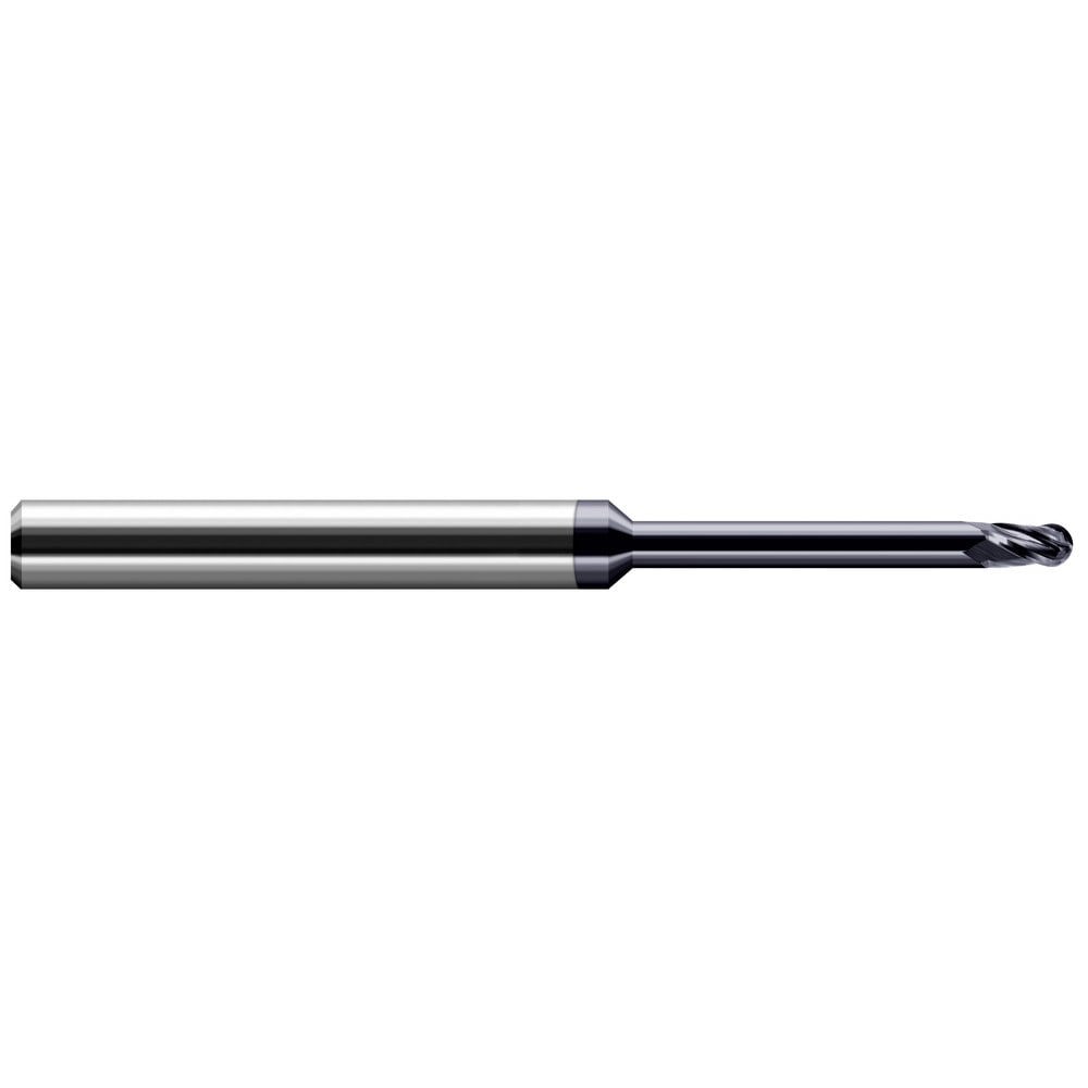 Ball End Mills; Mill Diameter (Inch): 1/8 ; Number Of Flutes: 4 ; End Mill Material: Solid Carbide ; Length of Cut (Inch): 3/16 ; Shank Diameter (Inch): 1/8 ; Shank Diameter (Decimal Inch): 0.1250