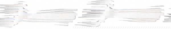 7340000221315, SKILCRAFT Plastic Flatware, Type III, Fork, White, 100/Pack