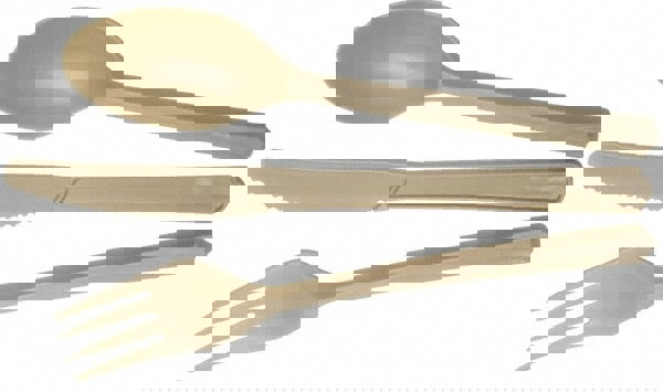 CUTLERY, KNIFE, BIOBASED, INDIVIDUALLY WRAPPED, TAN