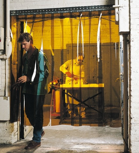 6 Ft. Wide x 8 Ft. High x 0.08 Inch Thick, Vinyl Strip Welding Curtain Kit