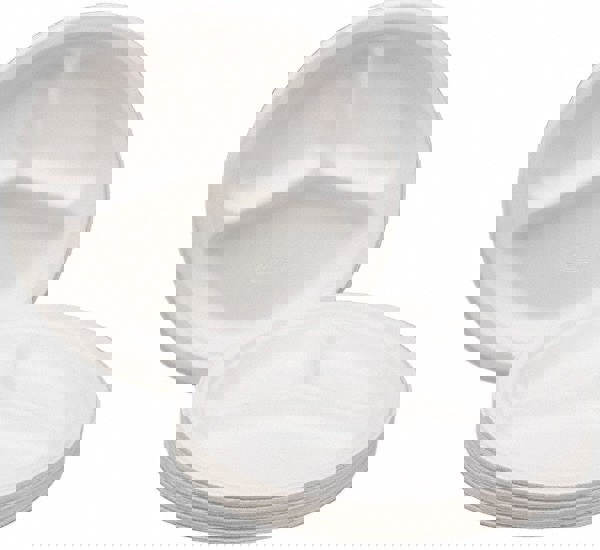 PLATE, PAPER, 3 COMPARTMENT, WHITE, 10-1/4