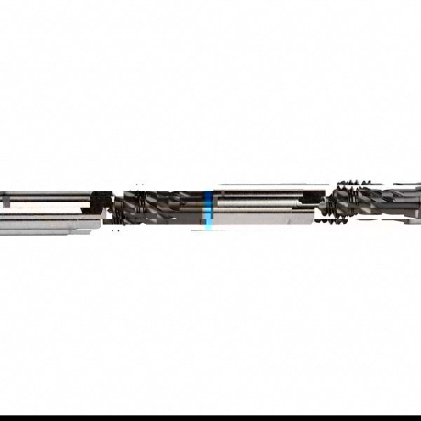 Spiral Flute Tap: 1/4-20 UNC, 3 Flutes, Semi-Bottoming, 2B/3B Class of Fit, SUPER-B Coated