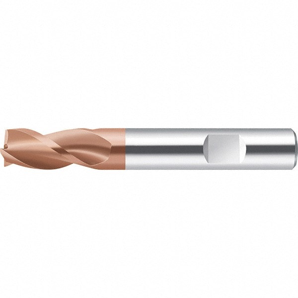 Square End Mill: 3/4'' Dia, 3/4'' Shank Dia, 4'' OAL, 3 Flutes, Solid Carbide