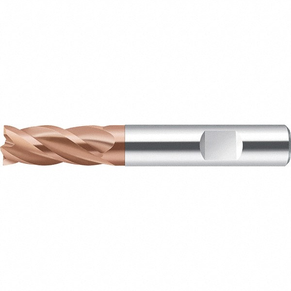 Square End Mill: 52mm LOC, 20mm Shank Dia, 104mm OAL, 4 Flutes, Solid Carbide