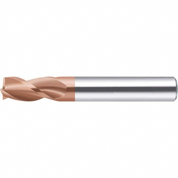 Square End Mill: 12mm LOC, 4mm Shank Dia, 57mm OAL, 3 Flutes, Solid Carbide