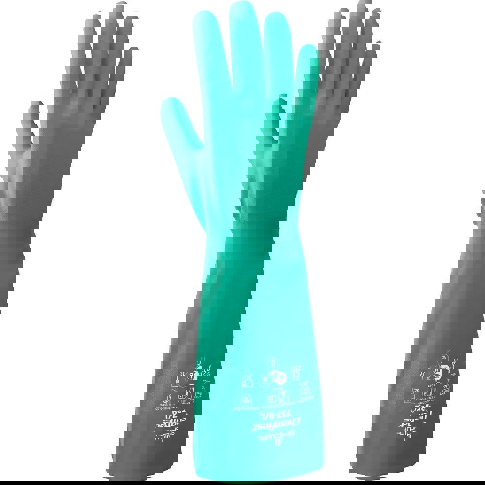 Chemical Resistant Gloves; Glove Type: General Purpose Chemical-Resistant ; Material: Nitrile ; Size: Small ; Numeric Size: 7 ; Coating Material: Nitrile ; Lining Material: Unlined