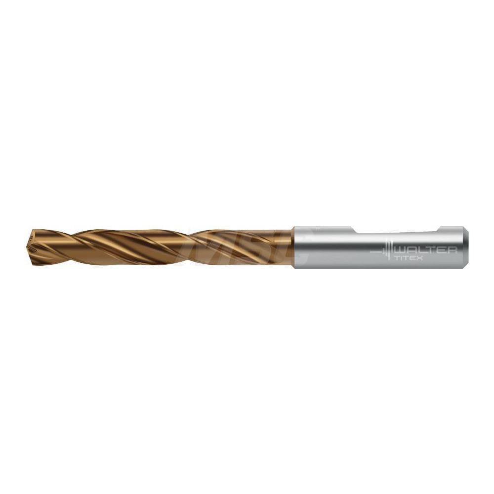Jobber Length Drill Bit: 19.4 mm Dia, 140 &deg;, Solid Carbide