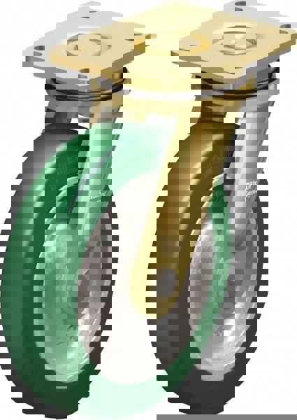 Swivel Top Plate Caster: Polyurethane-Elastomer Blickle Softhane, 8