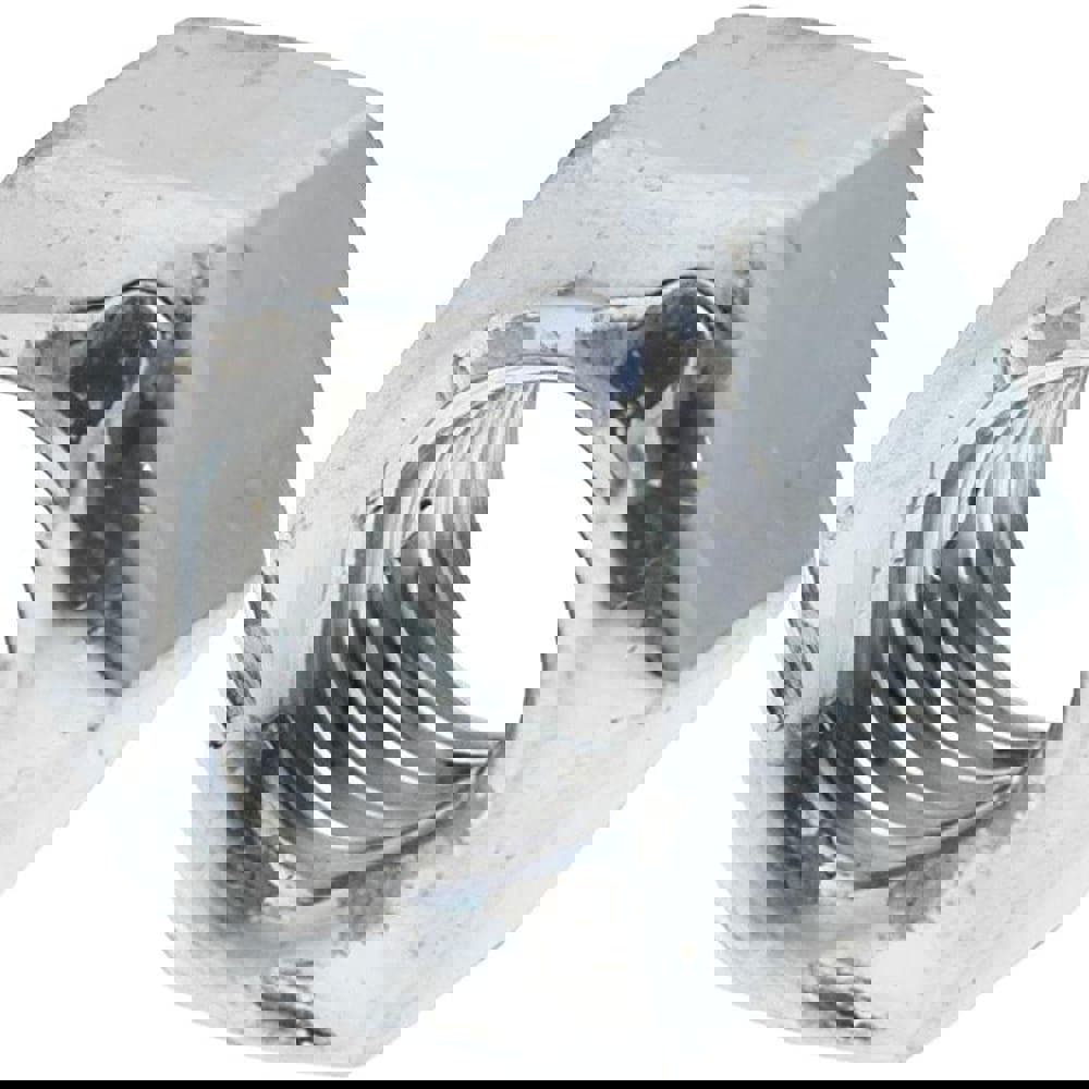 Hex Lock Nut: Distorted Thread Lock, M5x0.8, Grade 8 Steel, Zinc Finish