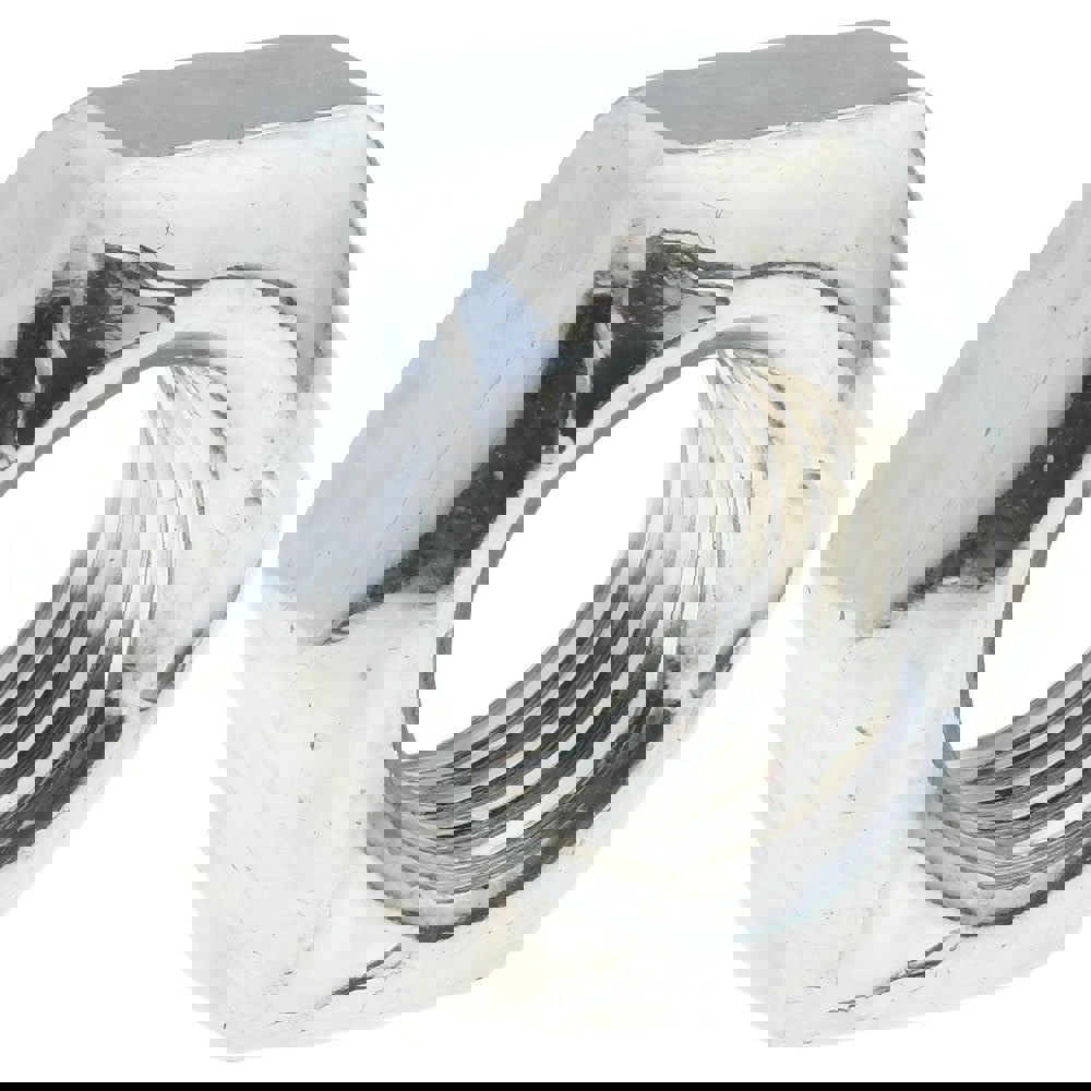 Hex Lock Nut: Distorted Thread Lock, M8x1.25, Grade 8 Steel, Zinc Finish