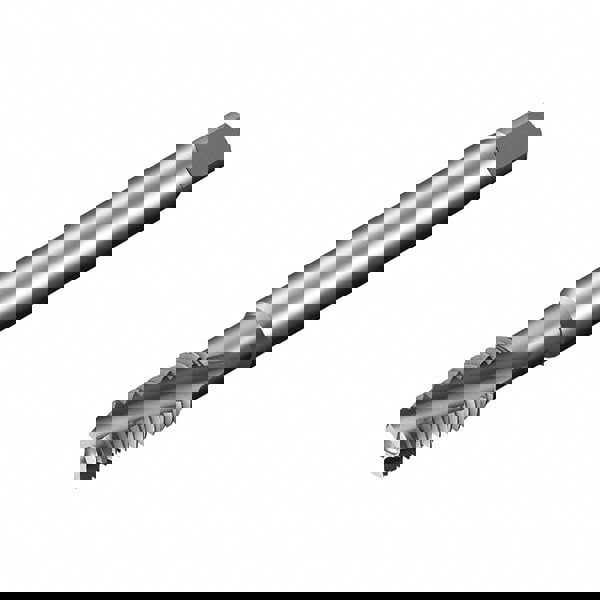 Spiral Flute Tap: 1/4-28, 3 Flute, Modified Bottoming Chamfer, 3B Class of Fit, Powdered Metal, AlCrN Finish