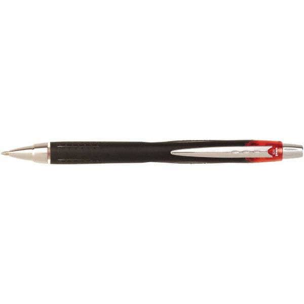 Retractable Pen: 1 mm Tip, Red Ink
