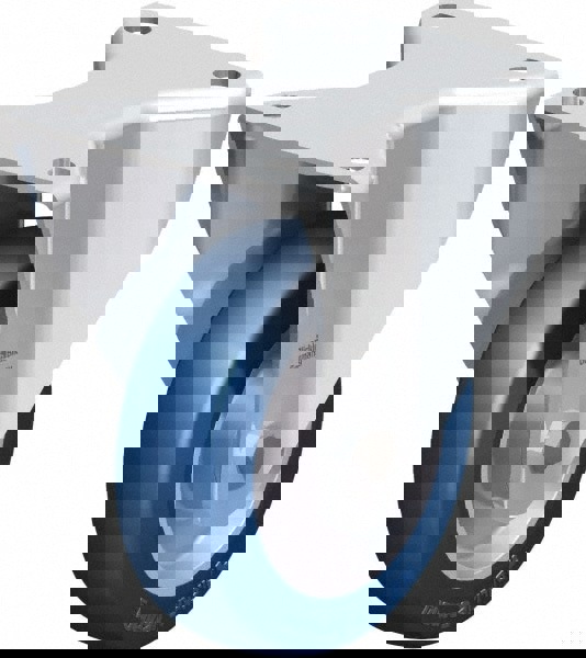 Rigid Top Plate Caster: Polyurethane-Elastomer Blickle Besthane, 5