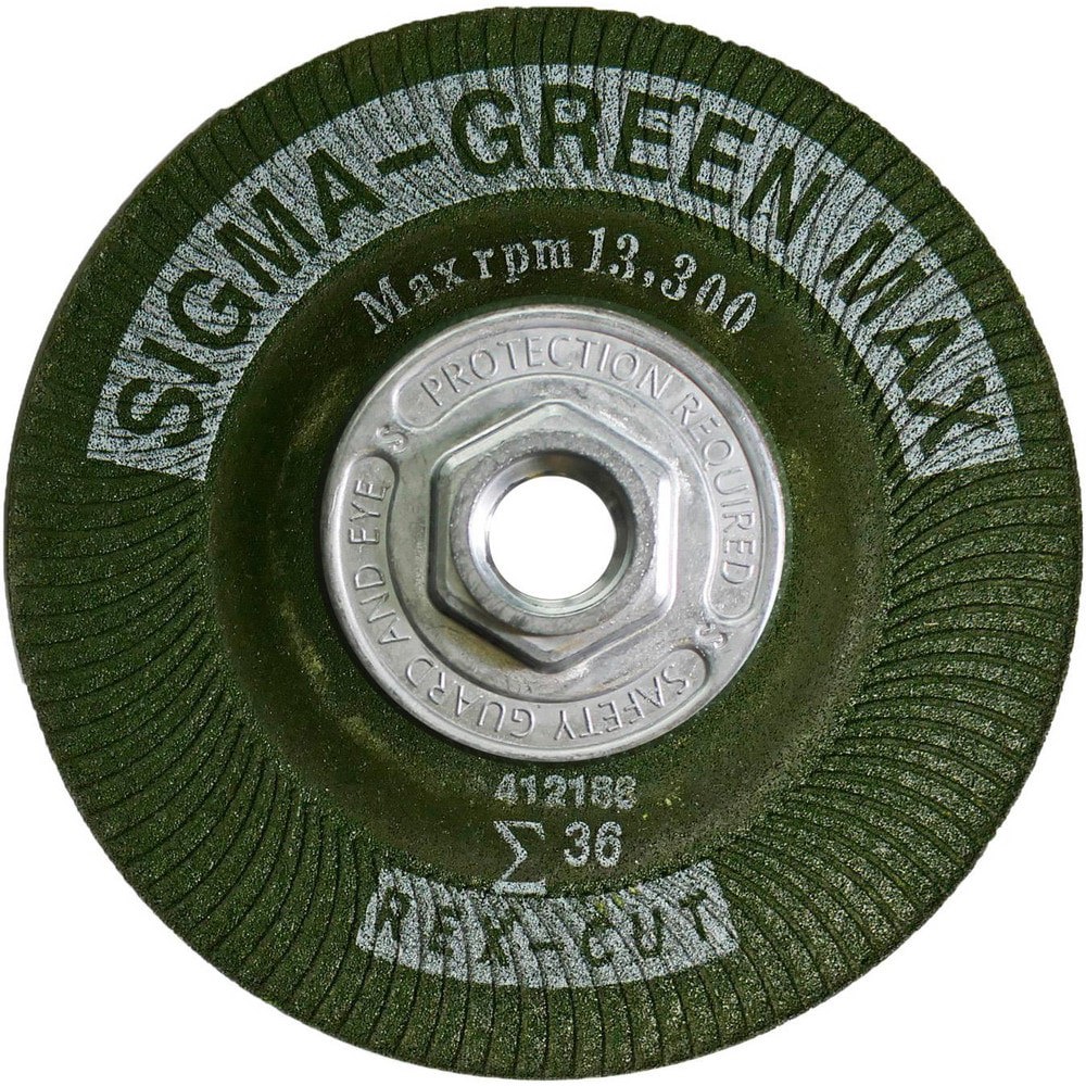 Depressed-Center Wheels; Wheel Diameter (Inch): 4-1/2 ; Wheel Thickness (Inch): 1/4 ; Hole Thread Size: 5/8-11 ; Wheel Type: Type 27 ; Abrasive Material: Aluminum Oxide; Zirconium ; Grit: 36