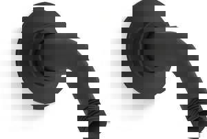 5 3/8 SHWR ARM W/ FLG BLAC