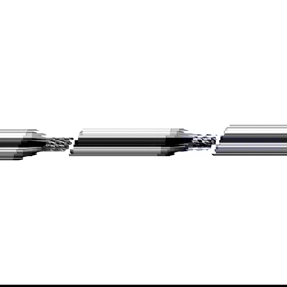 Ball End Mill: 0.50 mm Dia, 1.50 mm LOC, 2 Flute, Solid Carbide