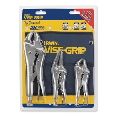 Plier Set: 3 Pc, Locking Pliers