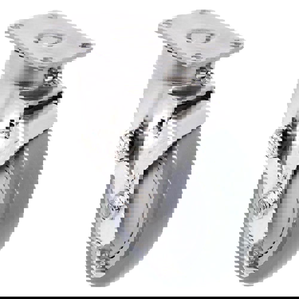 Top Plate Caster: Polyurethane, 4