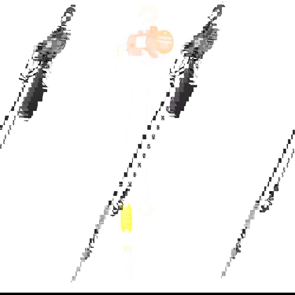 1/4 Ton Load Limit, 10' Max Height Hook Mount Air Hoist