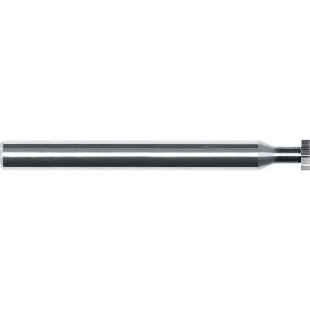 Woodruff/Keyseat Cutters; Connection Type: Shank ; Cutter Material: Solid Carbide ; Cutter Diameter (Inch): 3/8 ; Cutter Diameter (Decimal Inch): 0.3750 ; Tooth Configuration: Straight ; Cutting Width (Inch): 1/16
