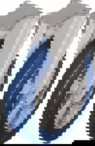 Rigid Top Plate Caster: Polyurethane-Elastomer Blickle Besthane, 6-1/2