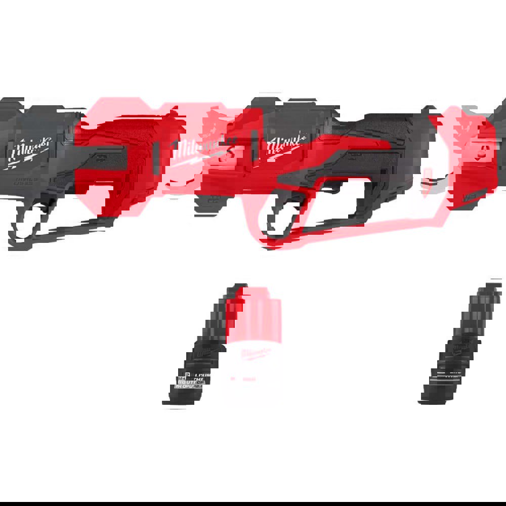 Handheld Power Shears; Handle Type: Inline ; Cutting Capacity: 1.25in ; Voltage: 12.00 ; Cutting Pattern: Straight ; For Use On: Branches ; Batteries Included: Yes