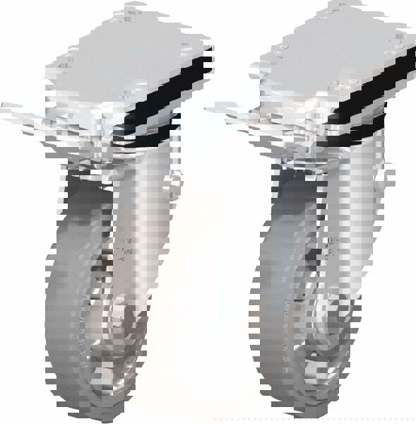 Swivel Top Plate Caster: Solid Rubber, 5