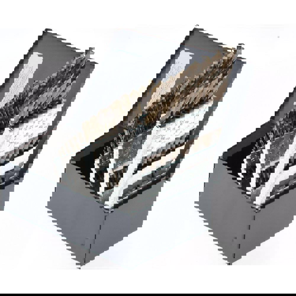 Drill Bit Set: Screw Machine Length Drill Bits, 135 &deg;, Cobalt