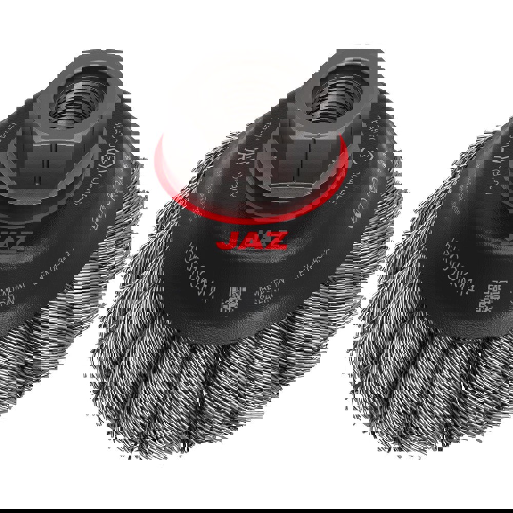 Cup Brushes; Brush Diameter (Decimal Inch): 4-1/2 ; Brush Type: Knotted ; Fill Material: Stainless Steel ; Arbor Type: Threaded Arbor ; Arbor Hole Thread Size: 5/8-11 ; Grade: Coarse