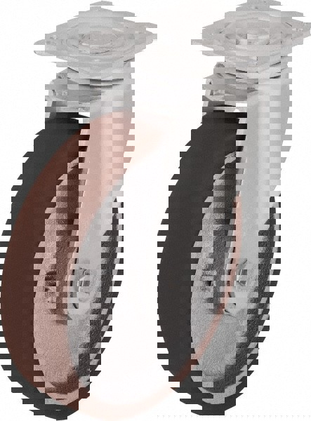 Swivel Top Plate Caster: Polyurethane-Elastomer Blickle Softhane, 4