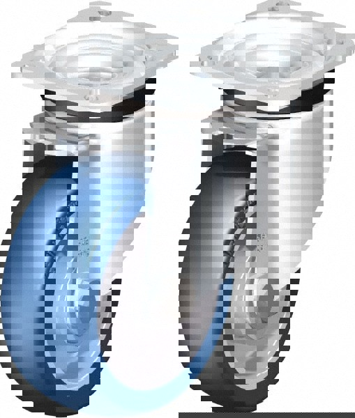 Swivel Top Plate Caster: Polyurethane-Elastomer Blickle Besthane, 4