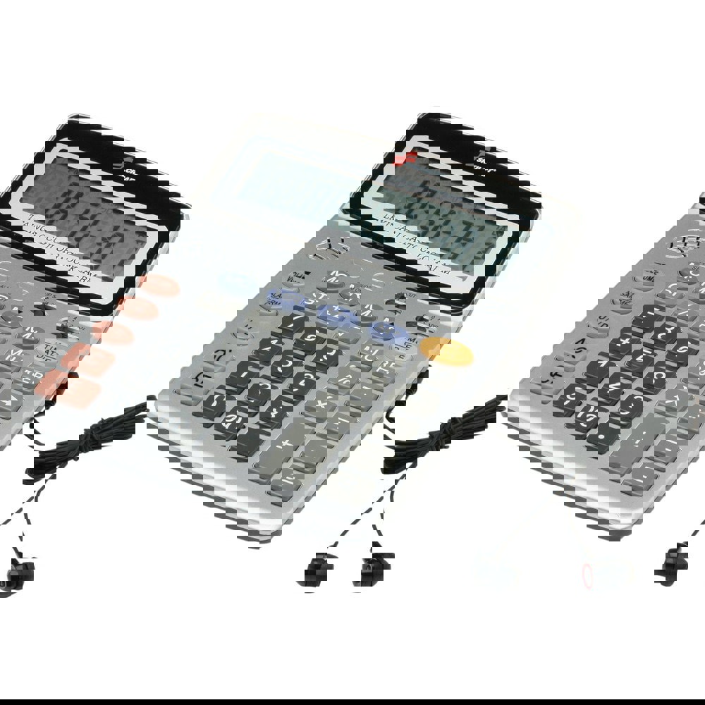 Calculators; Calculator Type: Talking ; Power Source: Battery ; Display Type: Digital ; Color: Silver ; UNSPSC Code: 44101800