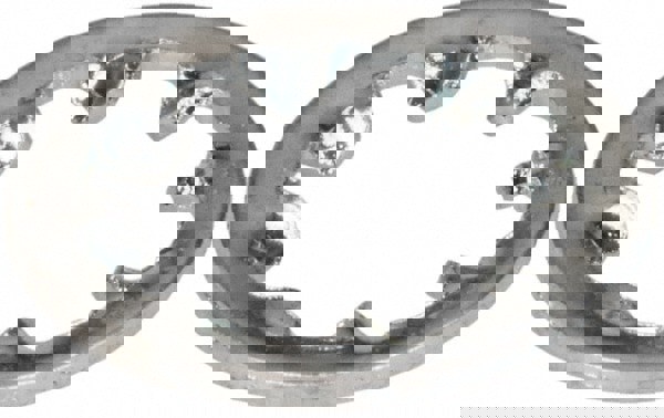 M5 Screw, 6.62mm ID, Spring Steel Internal Tooth Lock Washer