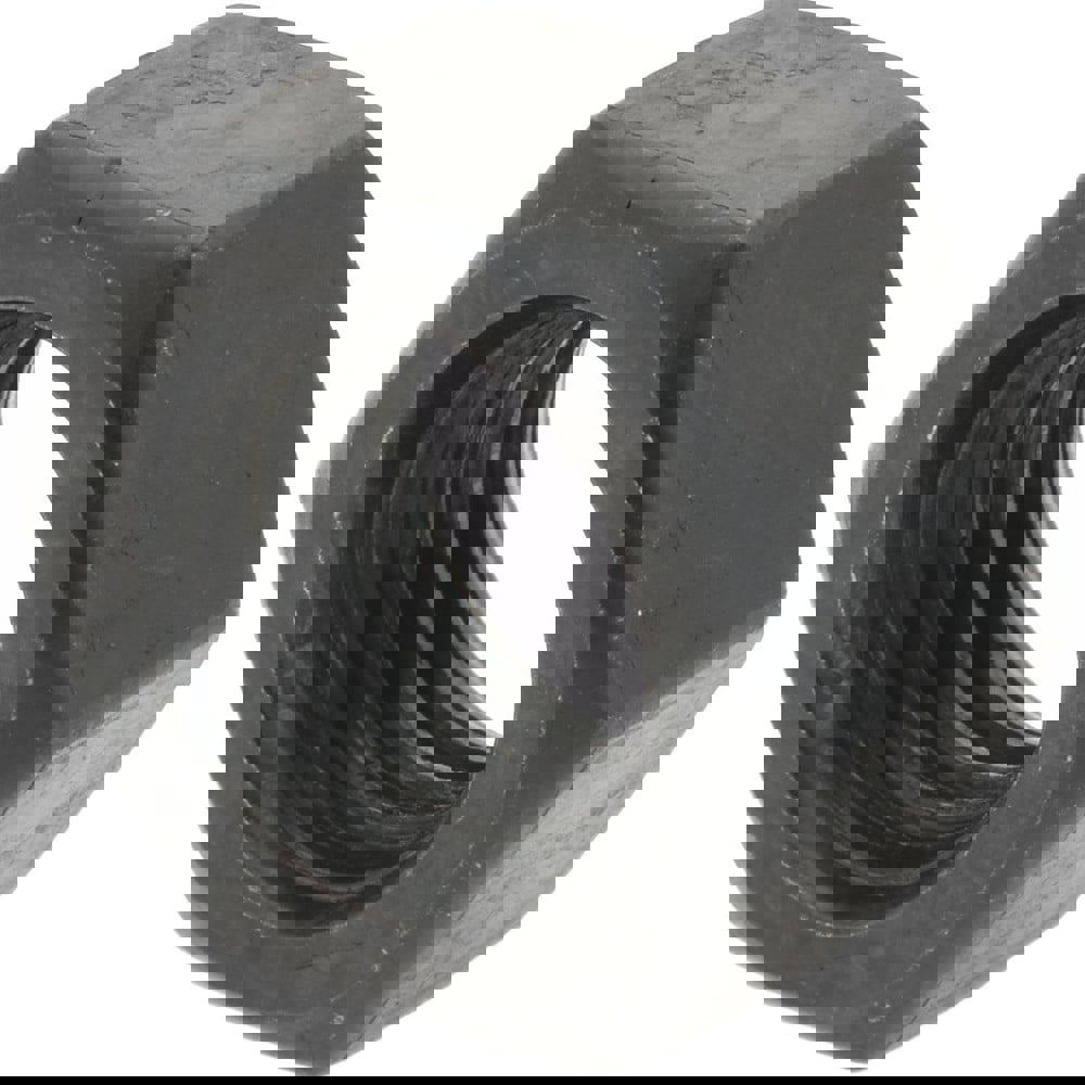 Hex Nut: 5/8-11, Grade 2 Steel, Black Oxide Finish