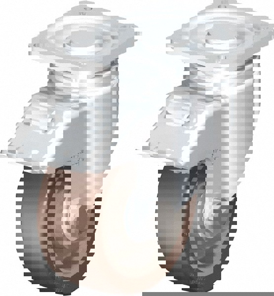 Swivel Top Plate Caster: Polyurethane-Elastomer Blickle Softhane, 4