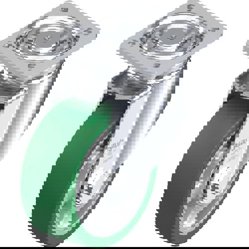 Swivel Top Plate Caster: Polyurethane-Elastomer Blickle Softhane, 5